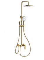 Душевая система с техническим душем WONZON & WOGHAND, Брашированное золото (WW-A30874-BG)