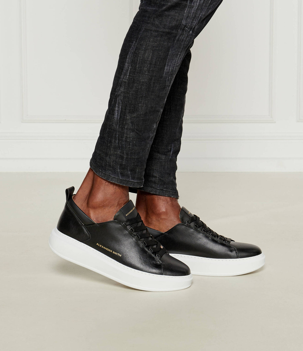 Кожаные кроссовки wembley man Alexander Smith - черный(ASBAWYM2261)