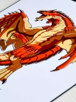 Наклейка - Дракон