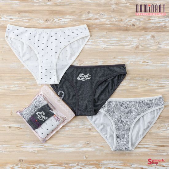Трусики женские DOMINANT 35000-181, BIKINI, 3 шт. в уп.