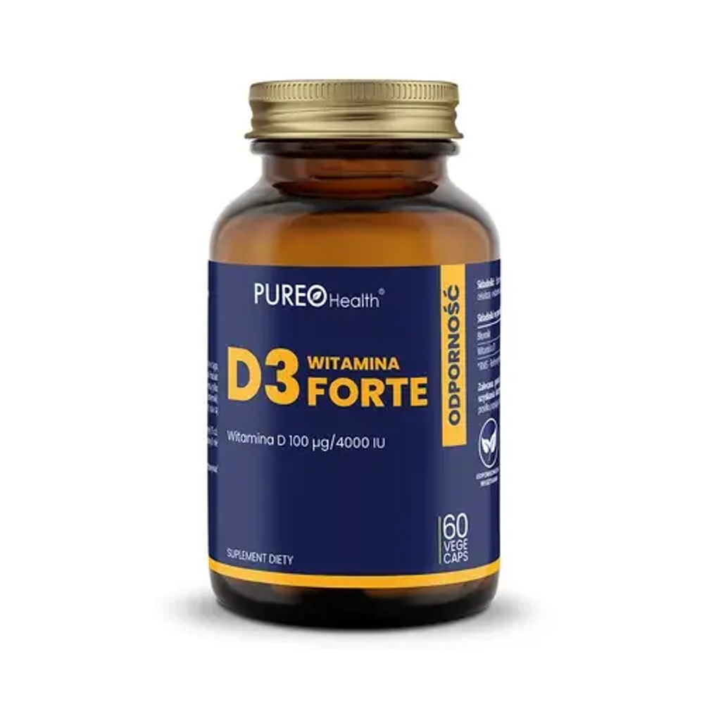 Pureo Health - Витамин D3 100 мкг /4000 МЕ, 60 капсул