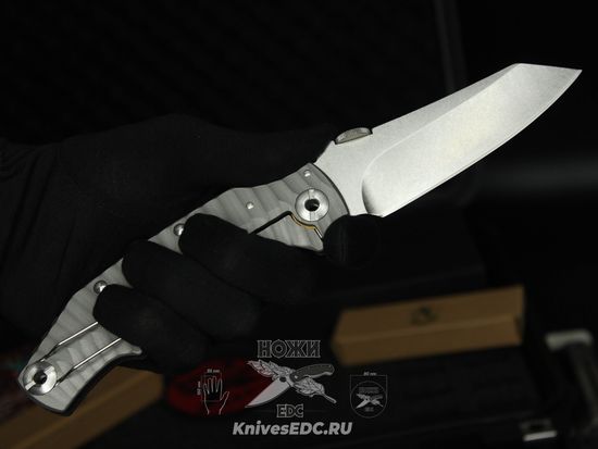 Складной нож Steelclaw frits c клинком из стали D2, рукоять G10 / Титановый сплав Titanium TC4 Aloy