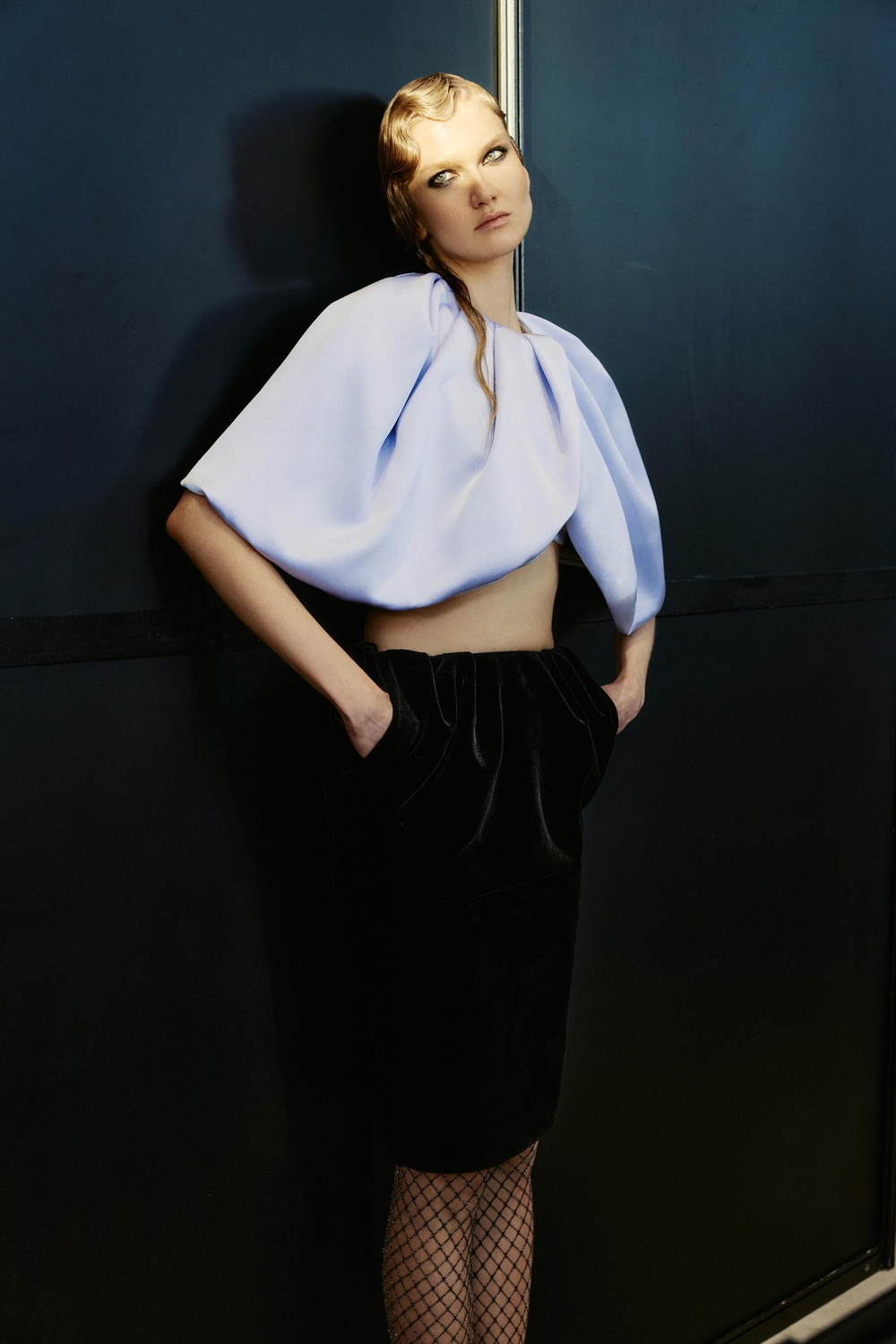 Топ укороченный из сатина