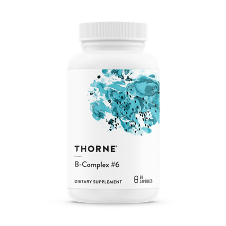 Thorne Research, Комплекс витаминов B6, B-Complex #6, 60 капсул