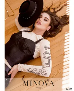 Майка 2043-черный Minova