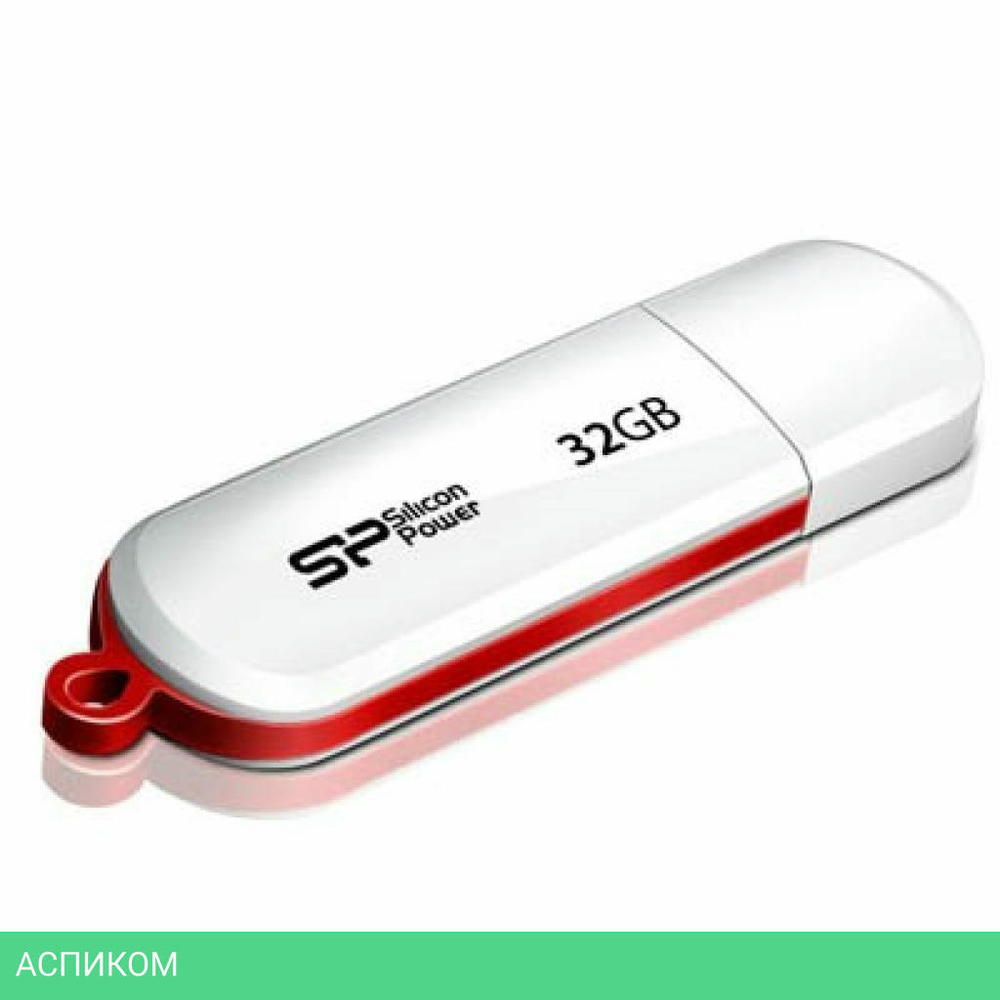 USB Flash-накопитель Silicon-Power LuxMini 320 32GB белый (SP032GBUF2320V1W)