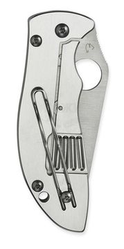 Складной нож Spyderco Foundry C160P c клинком из стали CTS-XHP, рукоять Stainless Steel