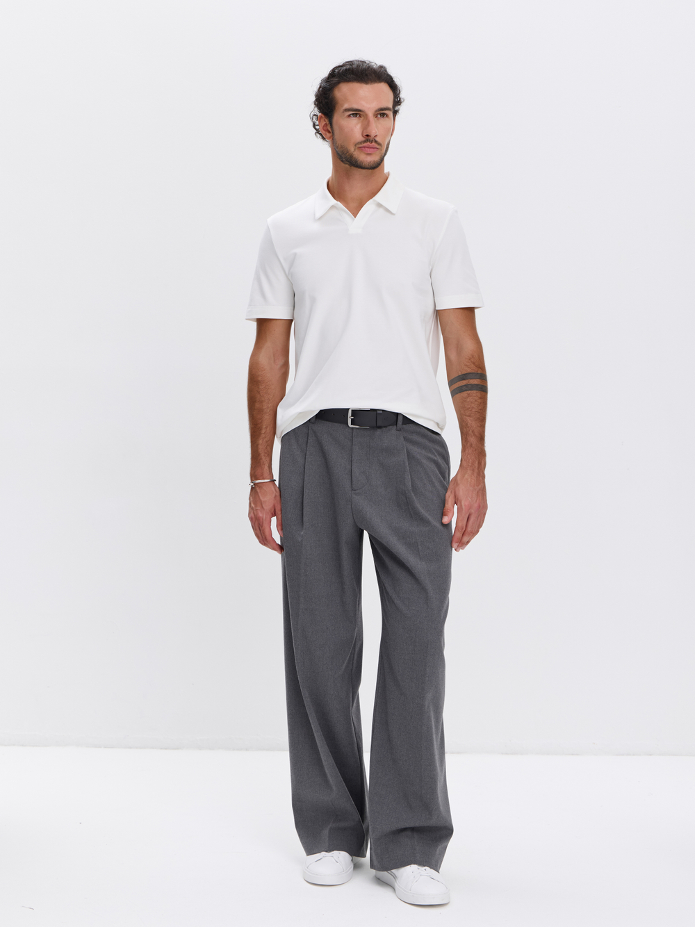 Футболка-поло трикотажная повседневная