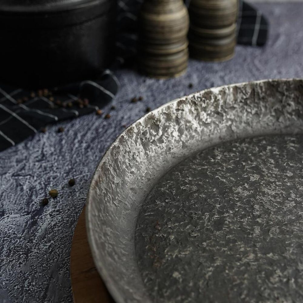 Сковорода для подачи 26 см h3,1 см круглая без ручки " " углерод. сталь ИНДУКЦИЯ P.L.