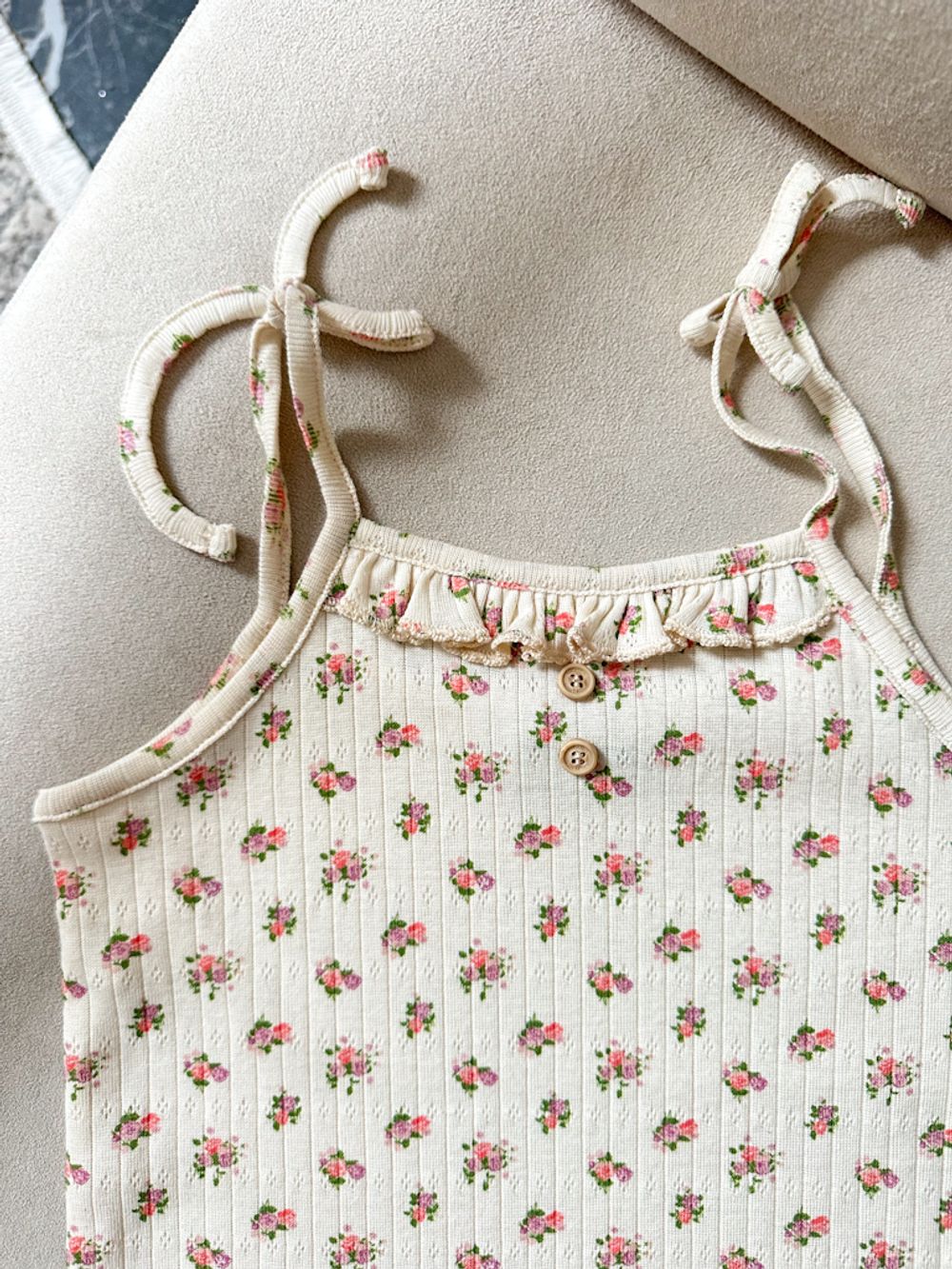 Хлопковый топ Tocoto Vintage , 128