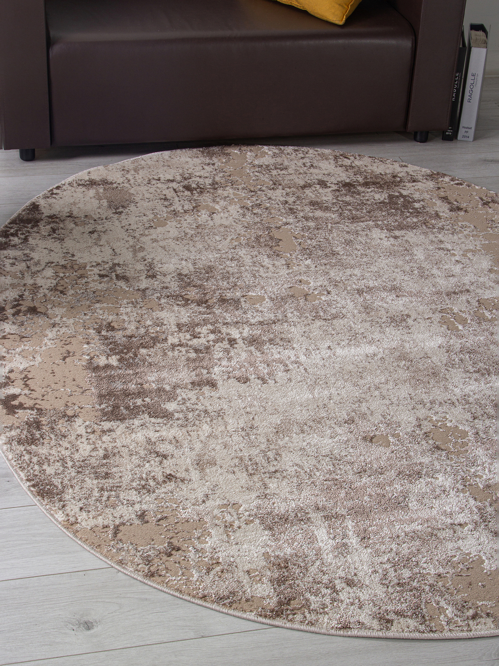 Ковер F172 - BEIGE - Овал - коллекция ALABAMA размер 200*400 см