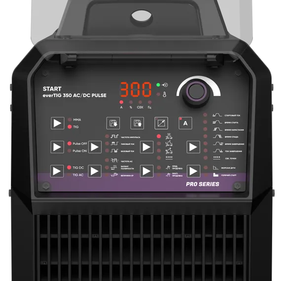 OSA START everTIG 350 AC/DC PULSE Установка аргонодуговой сварки 3ST350EAP — промышленный аргонодуговой сварочный аппарат tig для цеха, 350 А