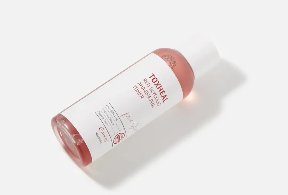 ESTHETIC HOUSE Тонер для лица TOXHEAL RED GLYCOLIC AHA, BHA, PHA TONER (180 мл)