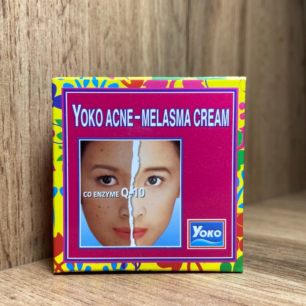 Крем для лица Yoko Acne-Melasma Cream With Coenzyme Q-10 от пигментации и прыщей 4 г