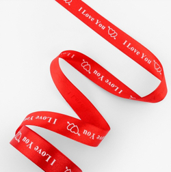 Атласная лента I Love You 25 мм