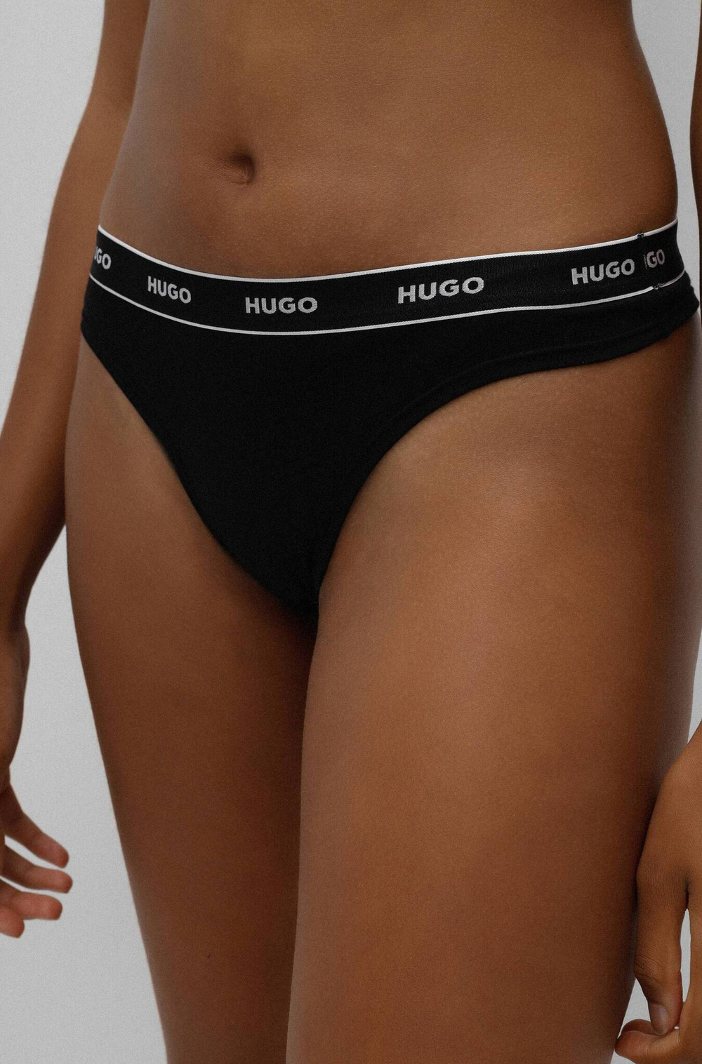 стринги 3-pack Hugo Bodywear - черный(50469681)