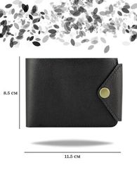 Портмоне классическое черная кожа 05072