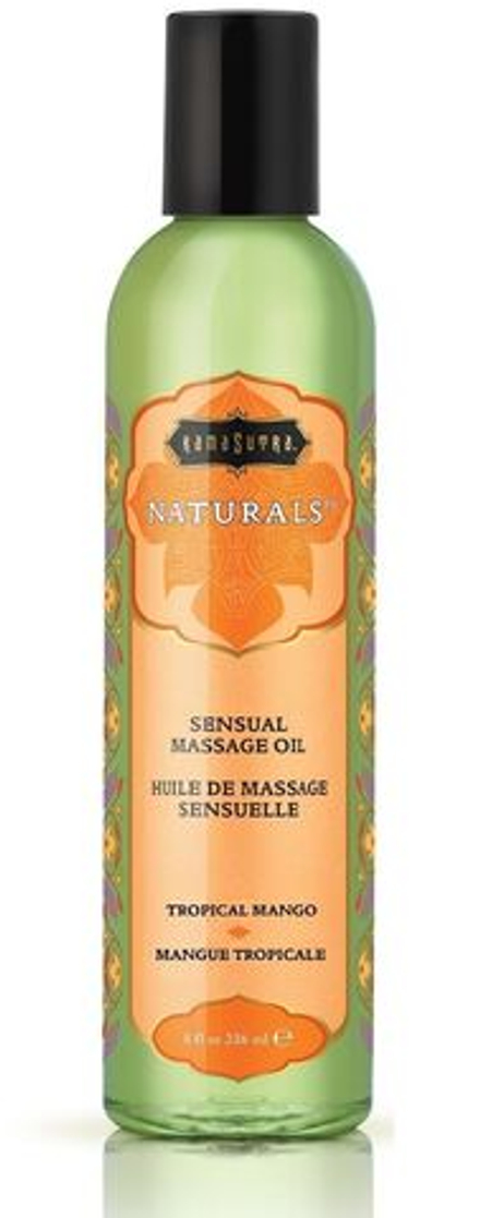 Массажное масло Naturals Tropical Mango с ароматом манго - 236 мл.
