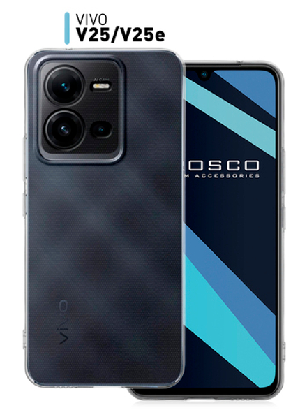 Чехол ROSCO для Vivo V25e;Vivo V25 (арт. VV-V25E-TPU-01-TRANSPARENT )