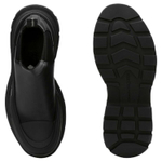 Alexander McQueen Tread Slick Ankle Boot Black Silver