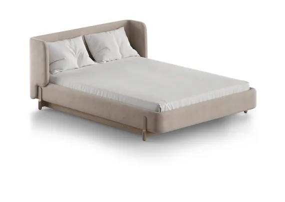 Кровать Basic спальное место 140*200 см (бежевый, антивандальная)