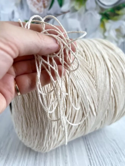 Пряжа хлопковая с люрексом