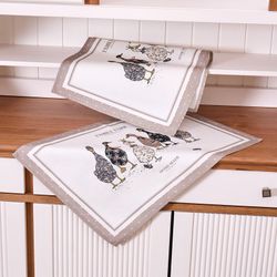 НАБОР ПОЛОТЕНЕЦ ИЗ 2-ХШТ"FAMILY FARM",40Х60СМ, 100% ХЛОПОК, КАПУЧИНО