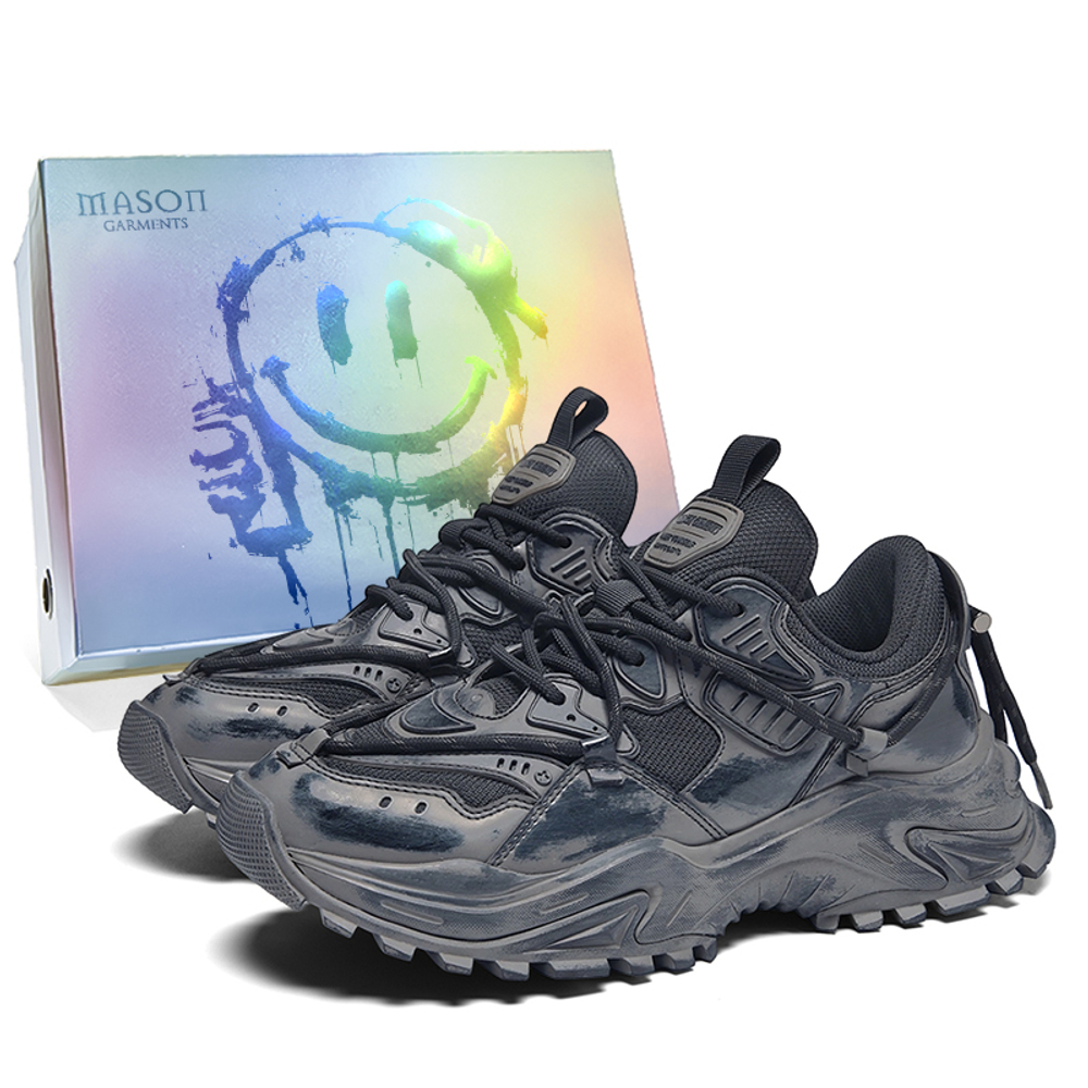 Masongarments Shark Tooth Series Chunky Sneakers черный коричневый