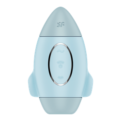 Вакуумный стимулятор клитора Satisfyer Mission Control, голубой