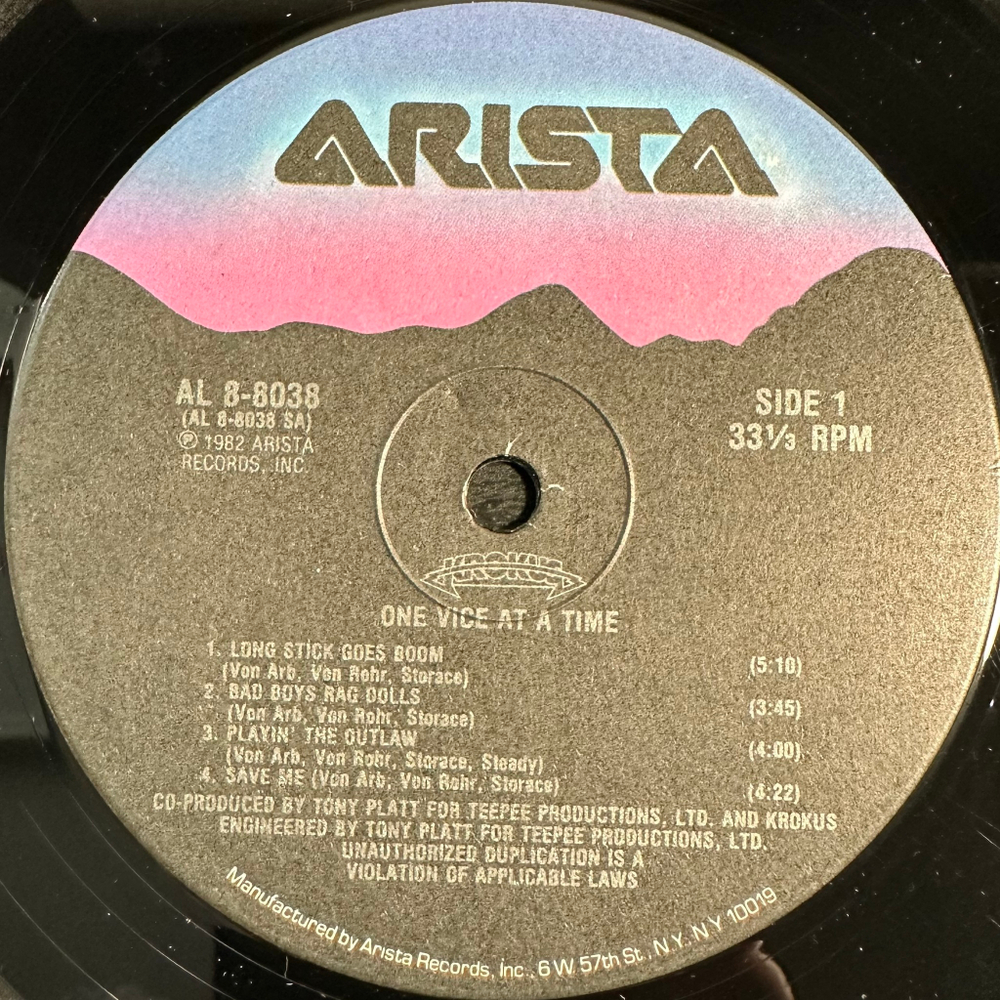 Krokus - One Vice At A Time (США 1982г.)