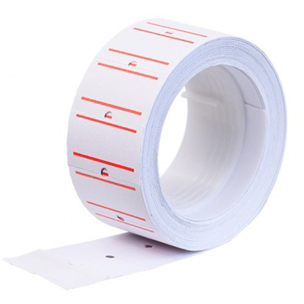 Ценники на товар самоклеящиеся 21*12 мм, 10 рулонов по 200 наклеек, маленькие стикеры для цены белого цвета, втулка 40 мм, для торгового зала или склада