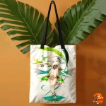 Сумка шоппер с принтом Genshin Impact