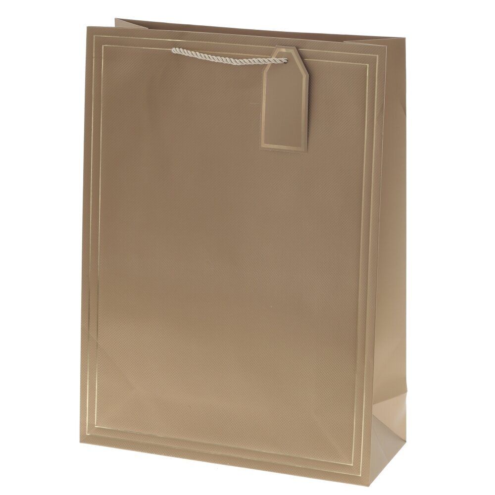 GAEM Пакет подарочный L (бумага 210г/м2, блок 12шт), L31 W12 H42 см, 10в.