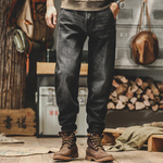Ретро-джинсы американского стиля, свободные прямые, повседневные универсальные брюки для мужчин, осенний сезон