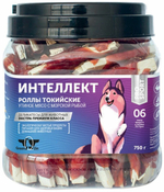 Сушеное утиное мясо на сурими Грин Кьюзин лакомство для   собак Интеллект в упаковке