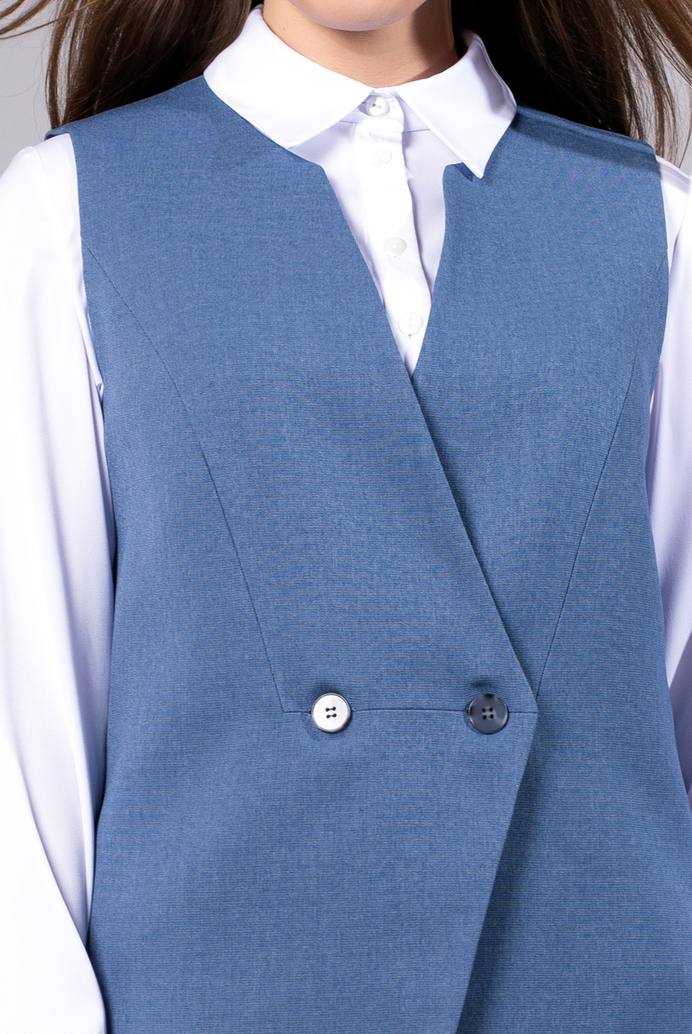 Жилет женский 3772зп, джинс #48Д063772зп