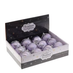 GAEM Набор из 12шт Украшение новогоднее "Шар", D 8 см, L35 W27 H8,5 см