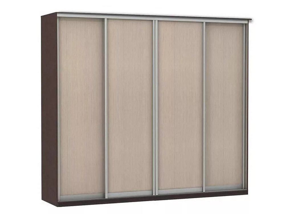 Шкаф купе Модерн 2362х600 4-х дверный 4-х секционный глухой венге/ясень