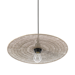 Светильник подвесной vinger, D38х8 см, бежевый