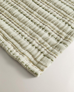 Zara Home - Хлопковое муслиновое одеяло, синий, 140x190 см