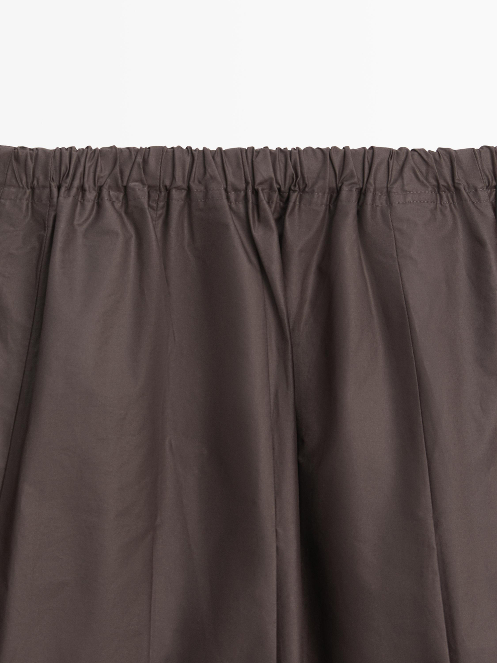 Massimo Dutti Юбка-миди из со складками, шоколадный