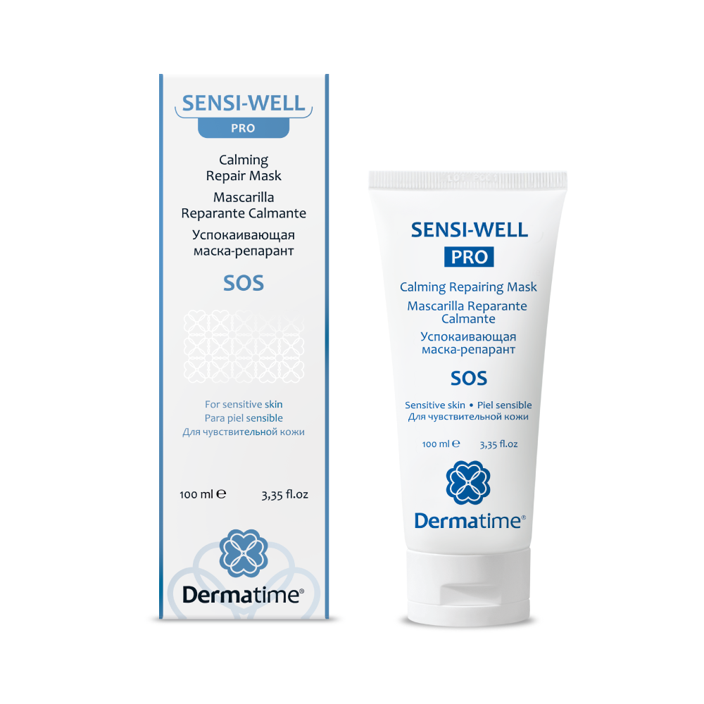 DERMATIME SENSI-WELL PRO SOS Calming Repair Mask - Успокаивающая маска-репарант для чувствительной кожи (100 мл)