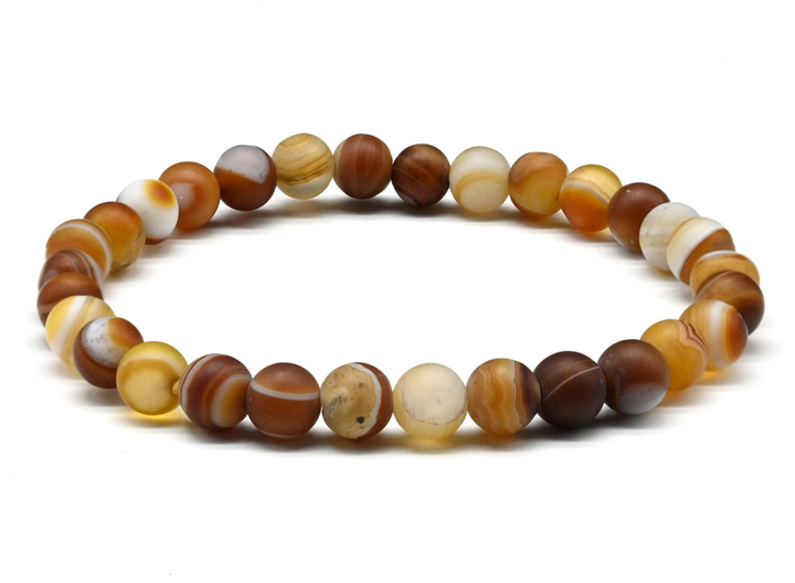 Браслет Агат шар 6 мм матовый