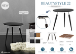Стол журнальный Мебелик BeautyStyle 22 черный элит-металл-эбеновое дерево