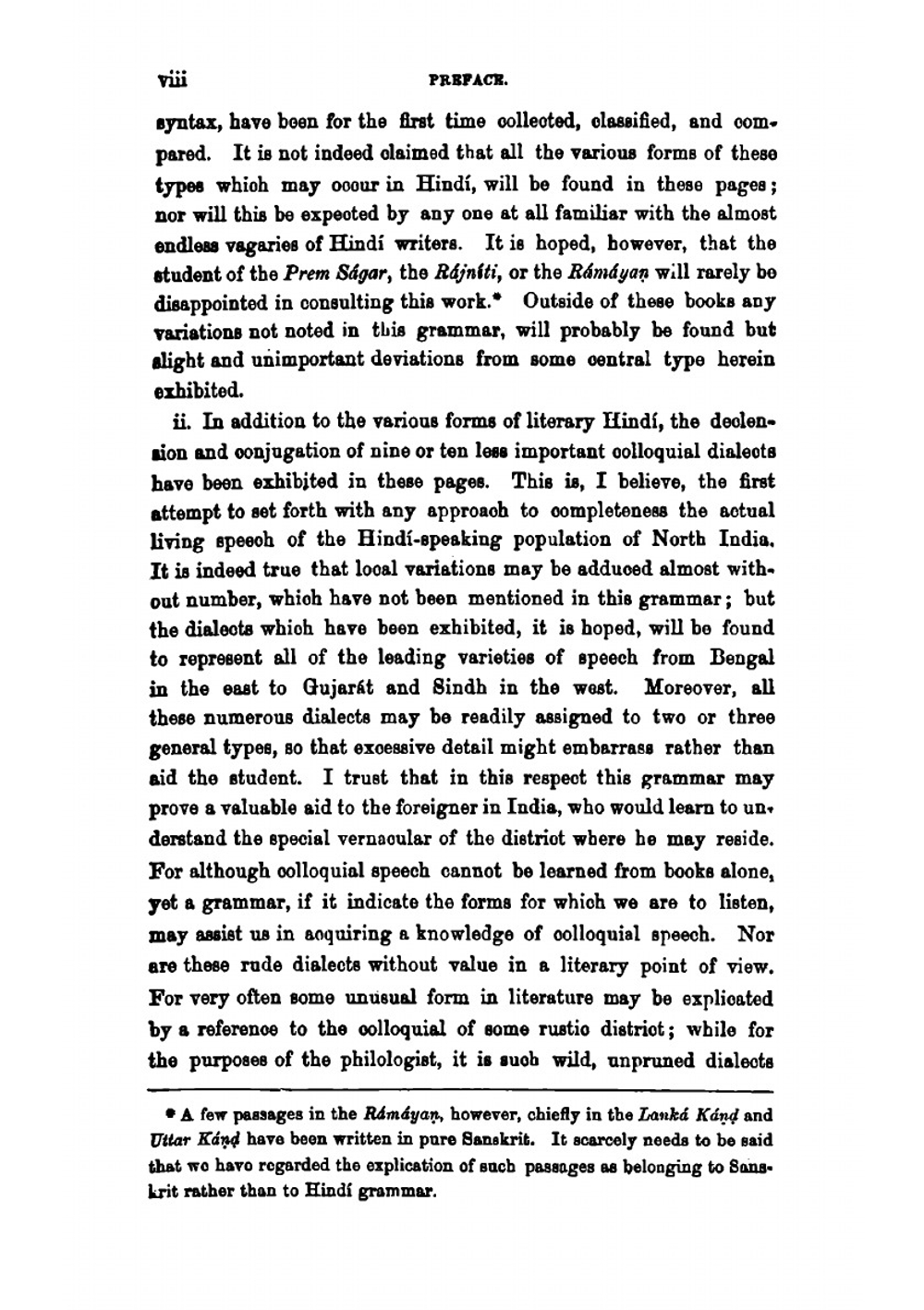 A Grammar of the Hindi Language: In which are Treated the Standard Hindí, Braj, and the Eastern Hindí of the Rámáyan of Tulsí Dás | Samuel Henry Kellogg