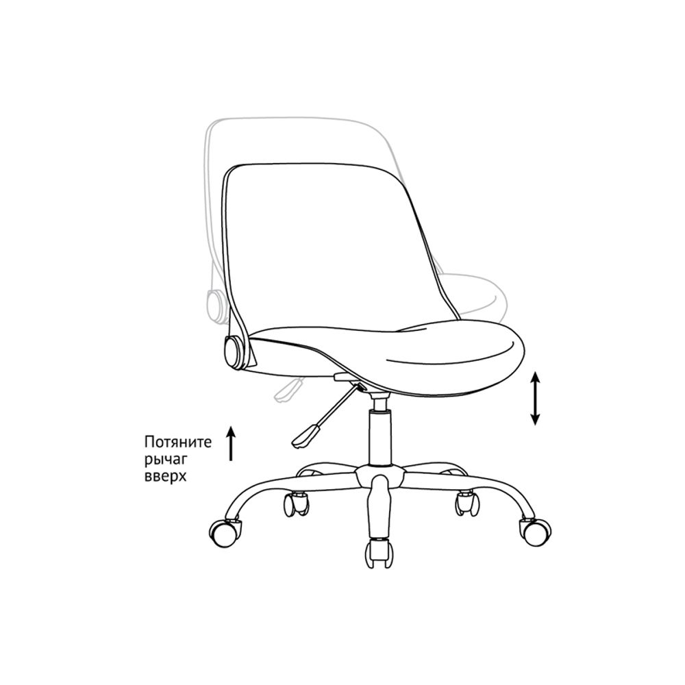 Кресло оператора Helmi HL-M10 "Portable", ткань серая, пиастра