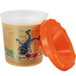 Стакан-непроливайка одинарный Проф-Пресс, 250 мл., непрозрачный, печать хол. фольга, "Робот на скейте"