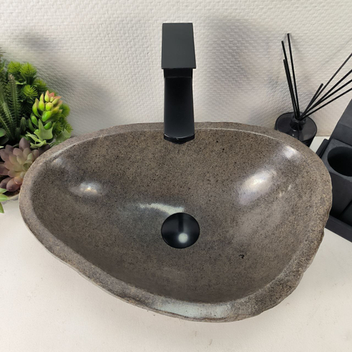 Раковина из речного камня RS-64943 45*32*15 0856