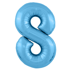 Шары цифры гелиевые Синие 102 см