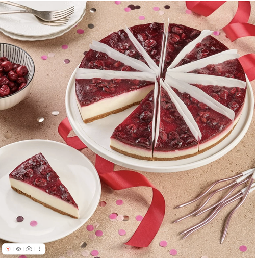 Торт Чизкейк Вишневый 1,4кг 12порц Классический Десертные истории